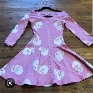 Vintage Betsey Johnson Skull Dress, size S